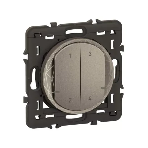 Legrand Céliane with Netatmo – Commande sans fils 4 scénarios Titanium