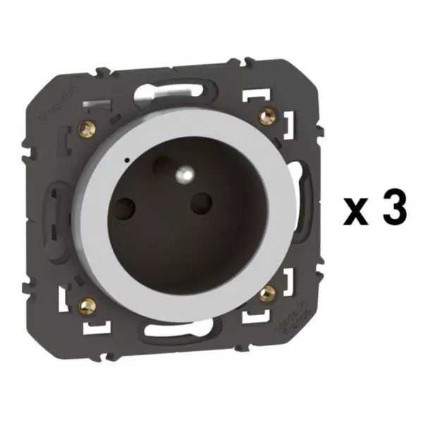 Pack 3 prises connectées Legrand dooxie with Netatmo 16A