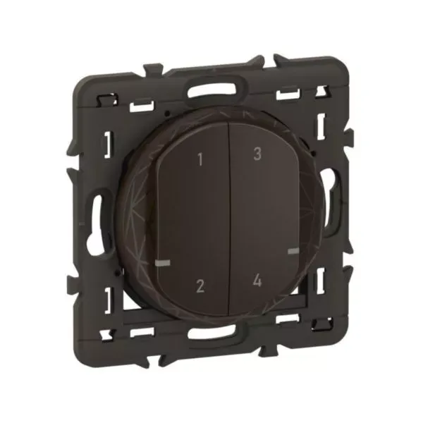 Legrand CN0414 Commande sans fils 4 scénarios Céliane Noir