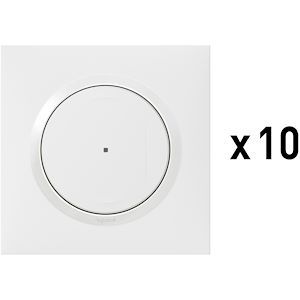 Lot 10 interrupteurs connectés dooxie with Netatmo – blanc