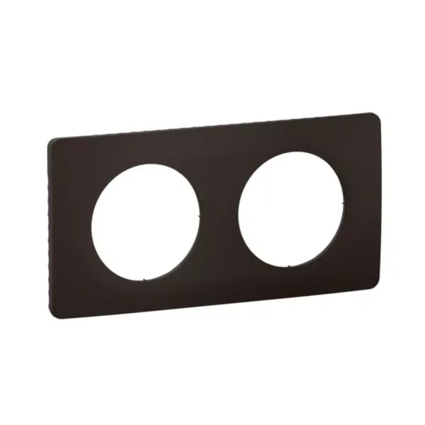 Plaque Céliane 2 postes Noir Mat – Legrand