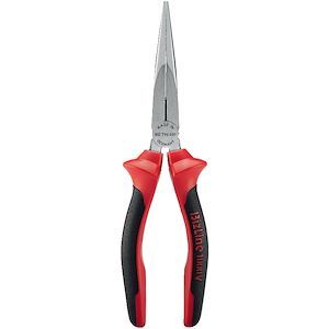 Pince à becs demi-ronds longs droits 200 mm isolée 1000V Bizline