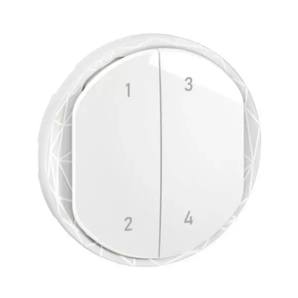 Legrand Céliane with Netatmo – Enjoliveur 4 scénarios sans fil Blanc