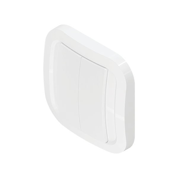 NodOn CWS-4-1-00 Interrupteur sans pile Zigbee Green Power couleur beige en plastique fixation à vis protection IP2X pour pilotage à distance.