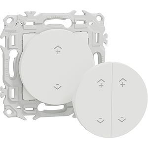 Schneider Wiser Odace - interrupteur centralisé sans fils 2 ou 4 boutons - blanc craie