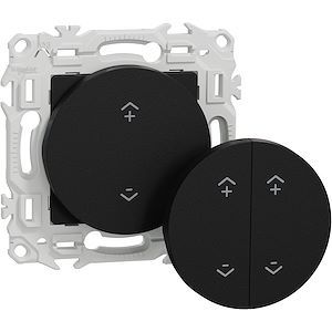 Schneider Wiser Odace - interrupteur centralisé sans fils 2 ou 4 boutons - noir onyx