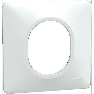 Schneider Ovalis - Plaque de finition - 1 poste Blanc
