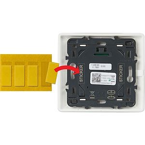 Legrand 064871 – Lot 3x4 adhésifs repositionnables commande sans fil