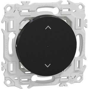 Schneider Wiser Odace - interrupteur volet-roulant connecté 4A zigbee - noir onyx