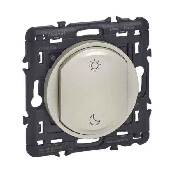 Commande sans fil sans pile Lever/Coucher Céliane with Netatmo titane