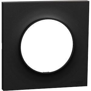 Schneider Odace Origine - plaque de finition 1 poste - couleur noir