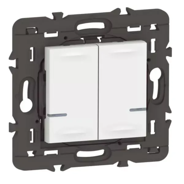 Legrand Commande double sans fils Mosaic with Netatmo blanc