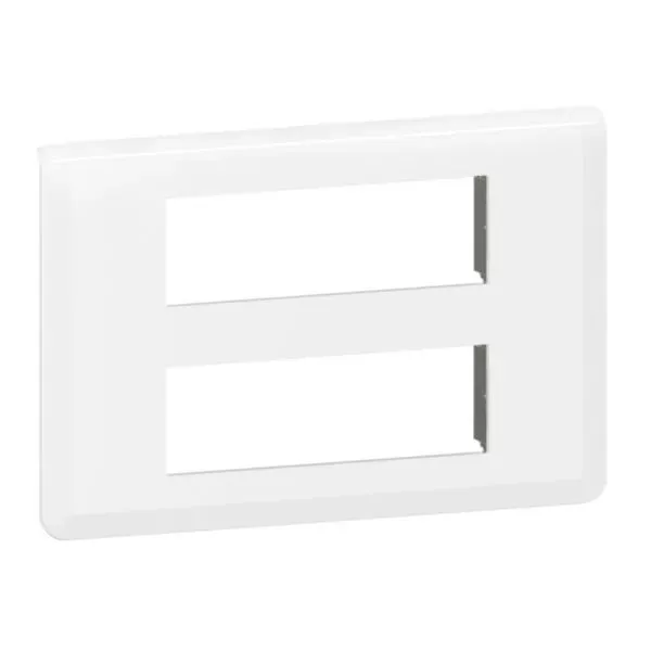 Legrand Plaque de finition Mosaic pour 2x6 modules blanc
