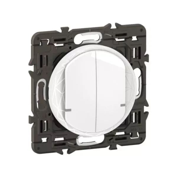 Legrand Céliane with Netatmo - Interrupteur double filaire blanc